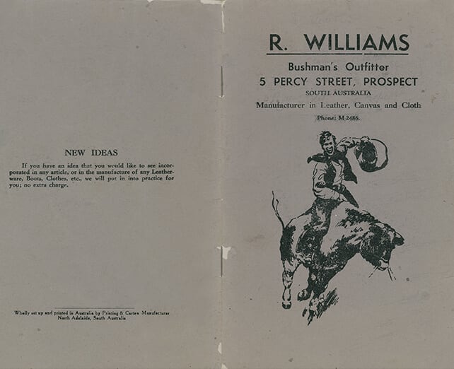 R.M.Williams catalogue 1935