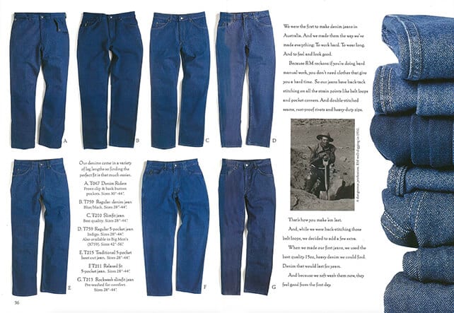 R.M.Williams - R.M.Williams was the first denim jeans