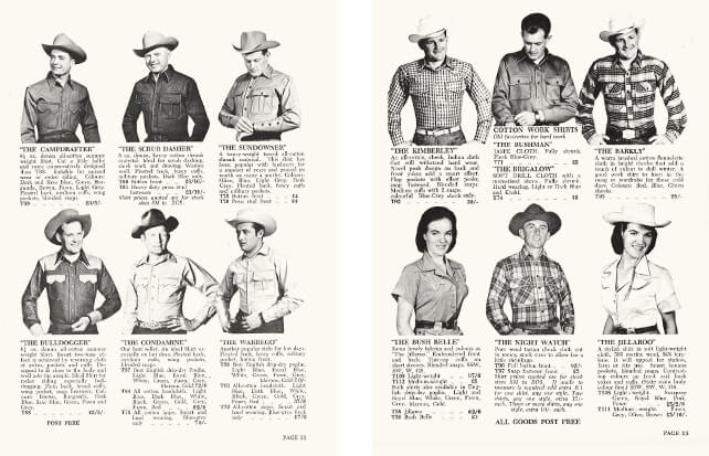 Rodeo shirts sundowner, bulldogger, condamine, campdrafter