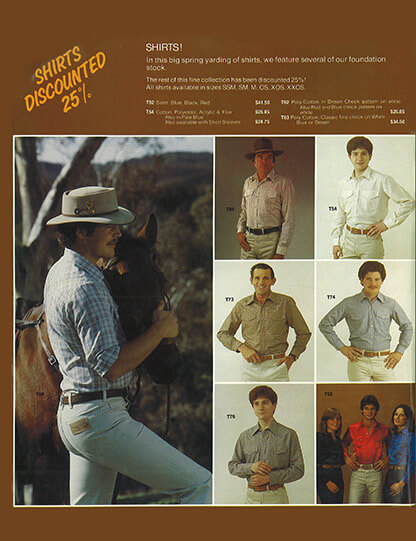 Shirts from the eighties. 