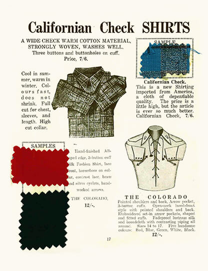 R.M.Williams Californian check shirts