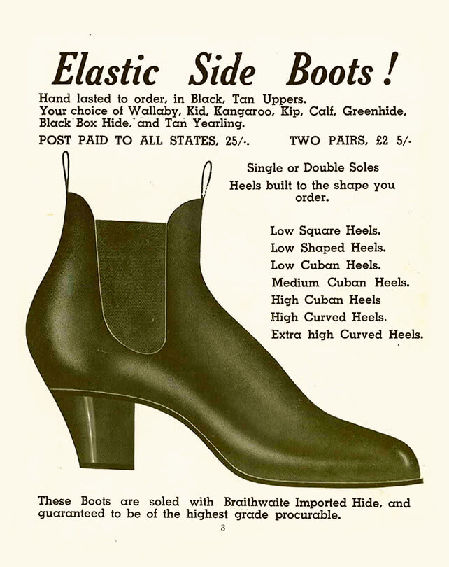 R.M.Williams first elastic sided boots