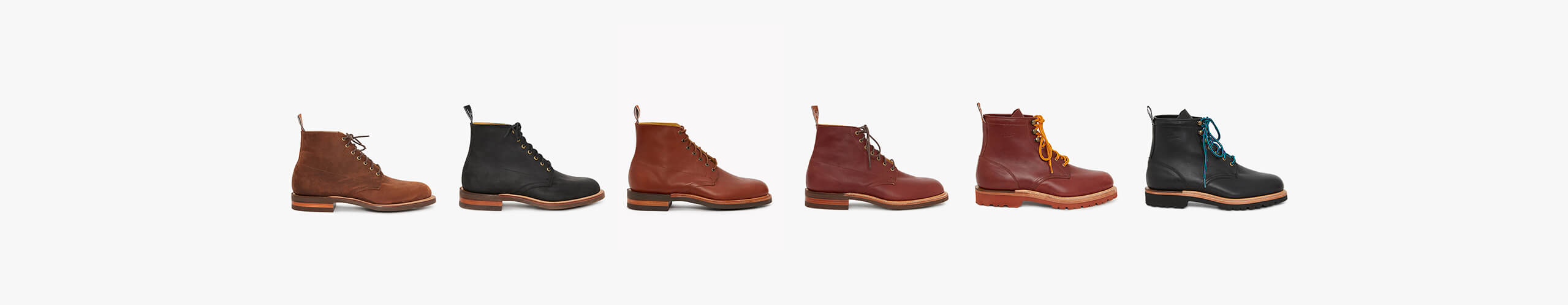 R.M.Williams lace up collection including Rickaby and Kingscote