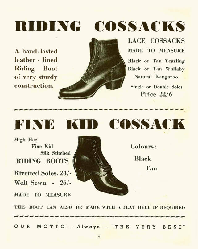 Lace up boots through time R.M.Williams
