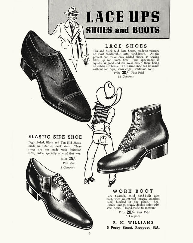 Lace up boots through time R.M.Williams