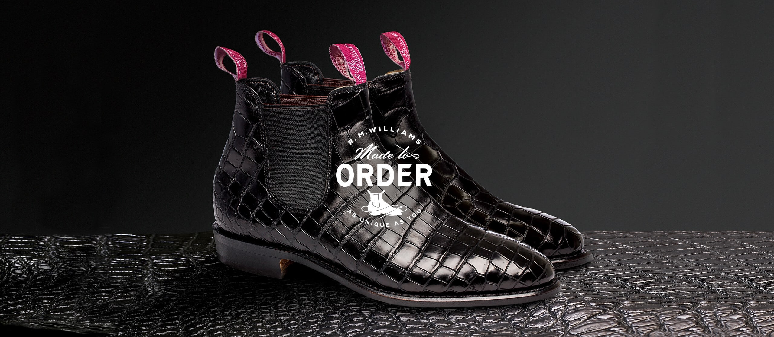 R.M Williams Pty Ltd: Proudly introducing our crocodile boot