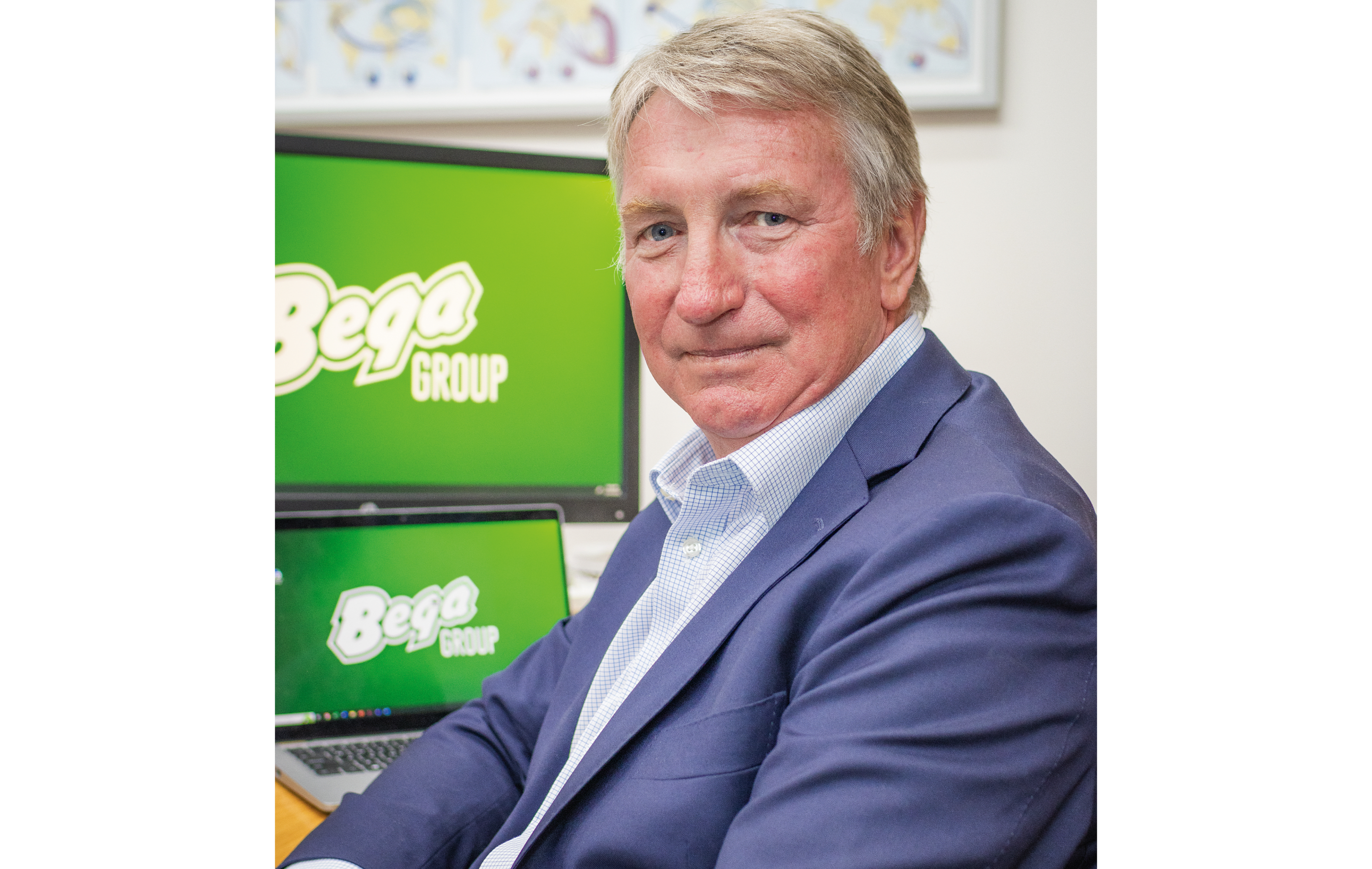 Dairy farmer and chair of the boards of the Bega Group and Giant Steps charity Barry Irvin at  his Bega, NSW, office.