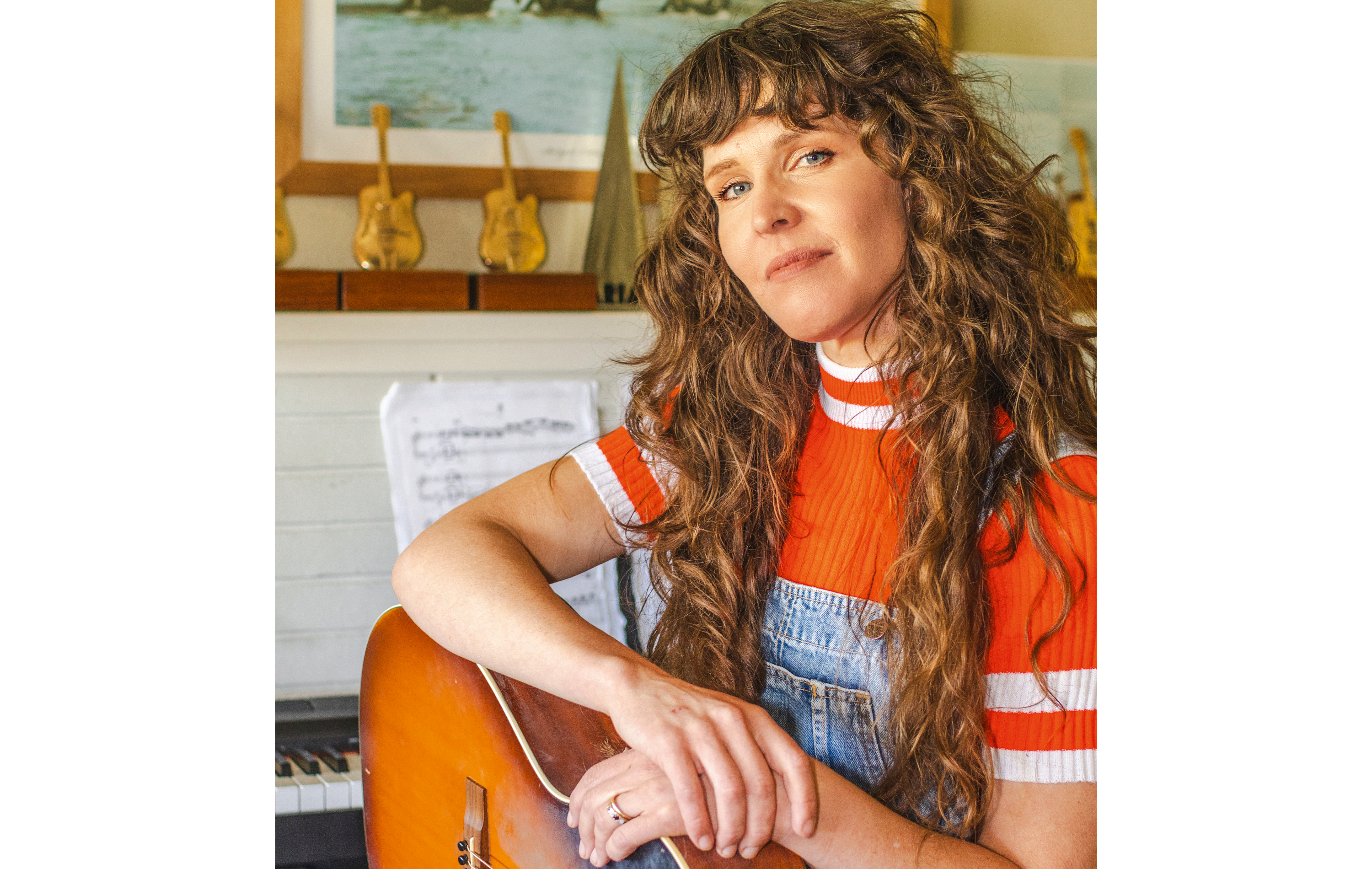 Singer-songwriter Fanny Lumsden at home on the farm near Tooma, NSW.