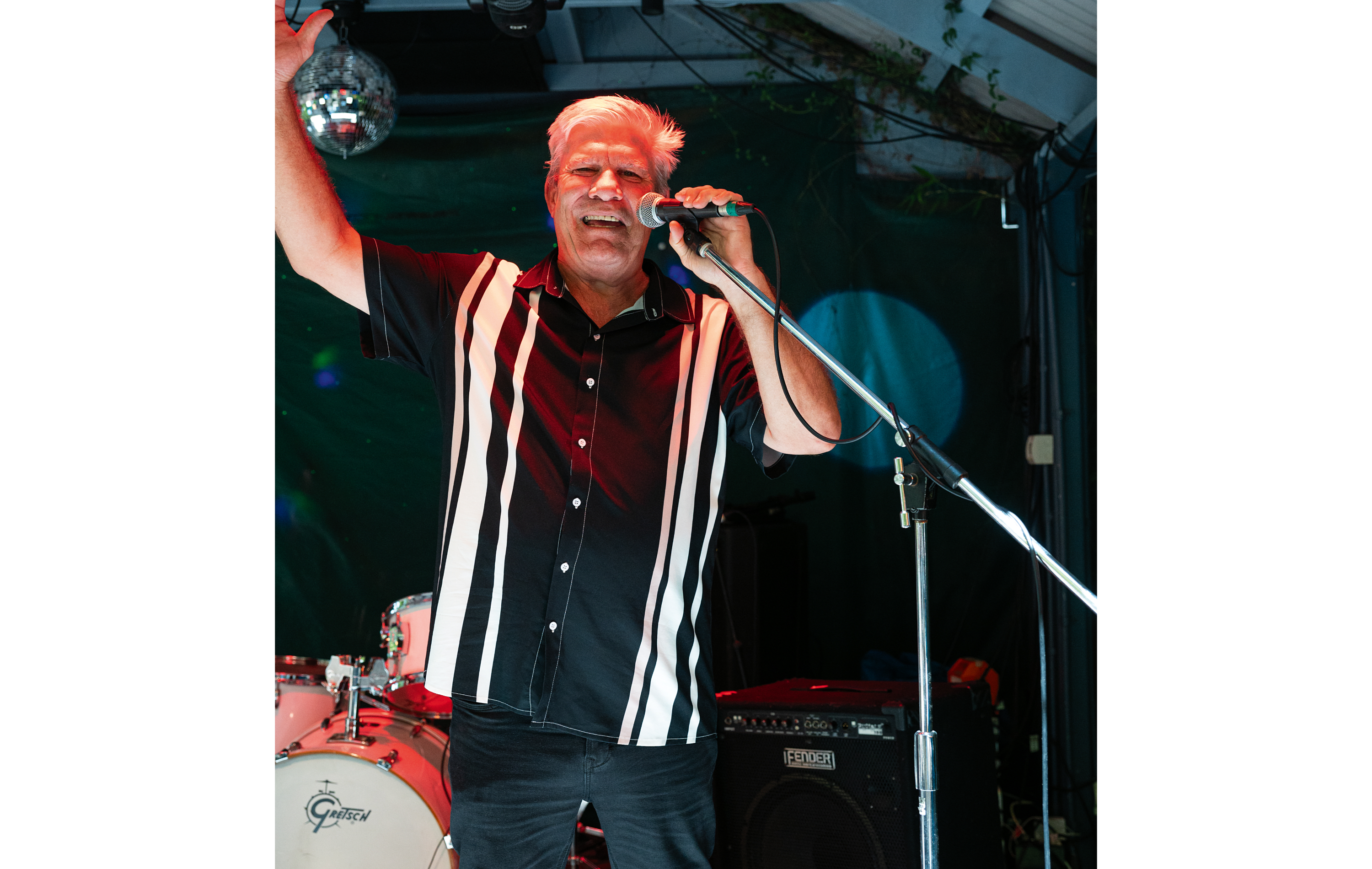 In full flight at the Tamworth Country Music Festival.