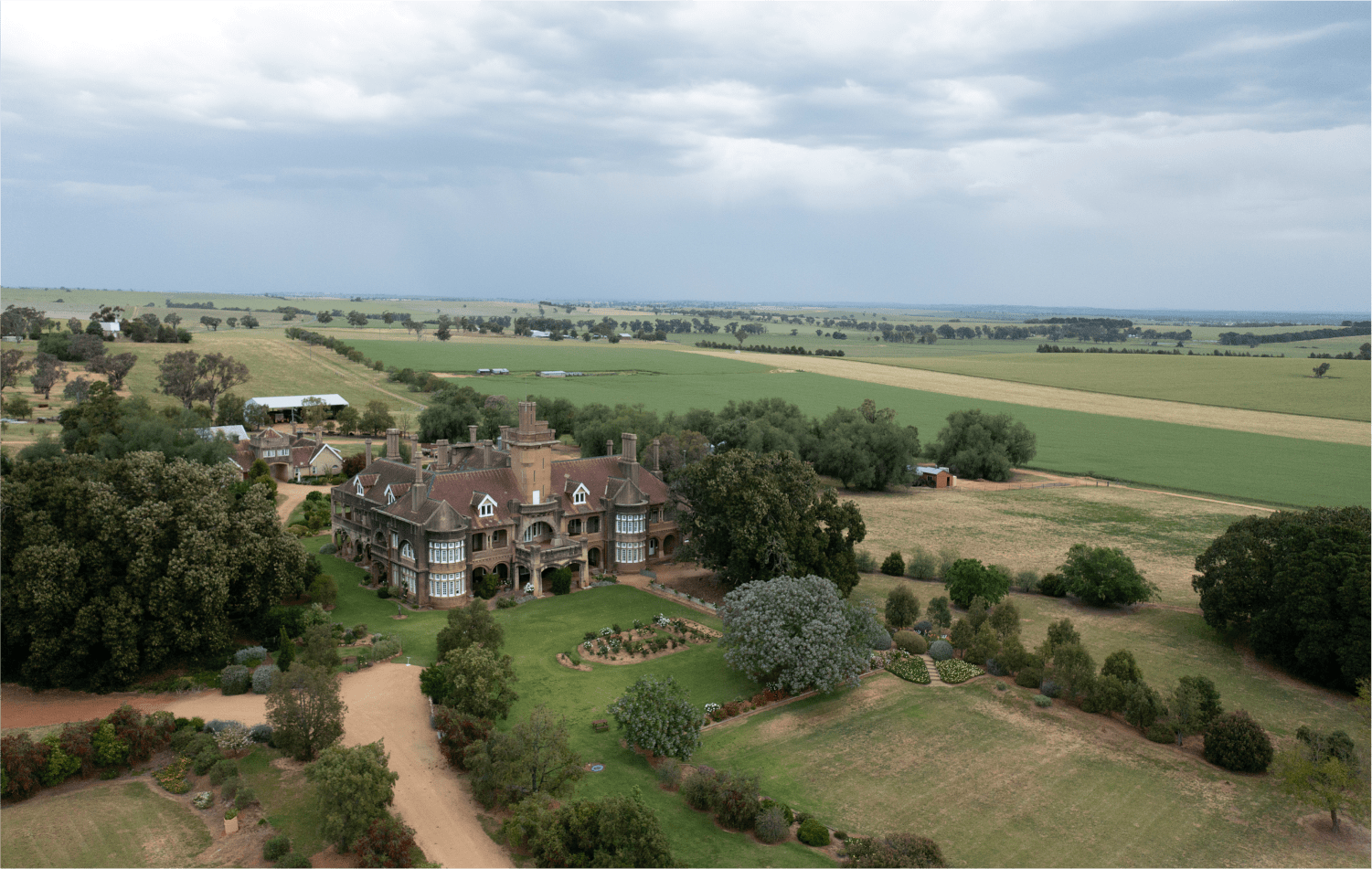  The manor-like Mount Oriel Homestead, better known as Iandra Castle, in Greenethorpe, NSW.