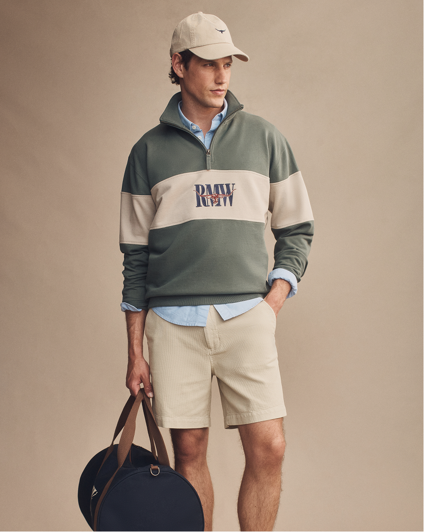 Polos and rugby jerseys.