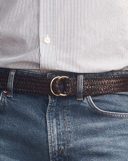 Plaited belts.