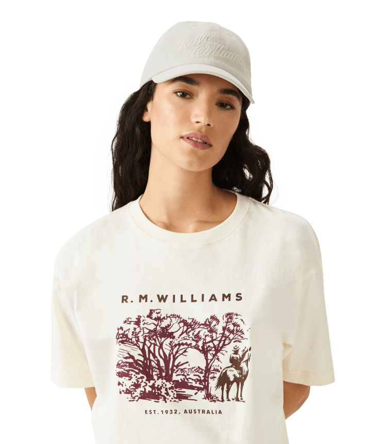 Men's R.M. Williams Steer's Head Cotton Cap