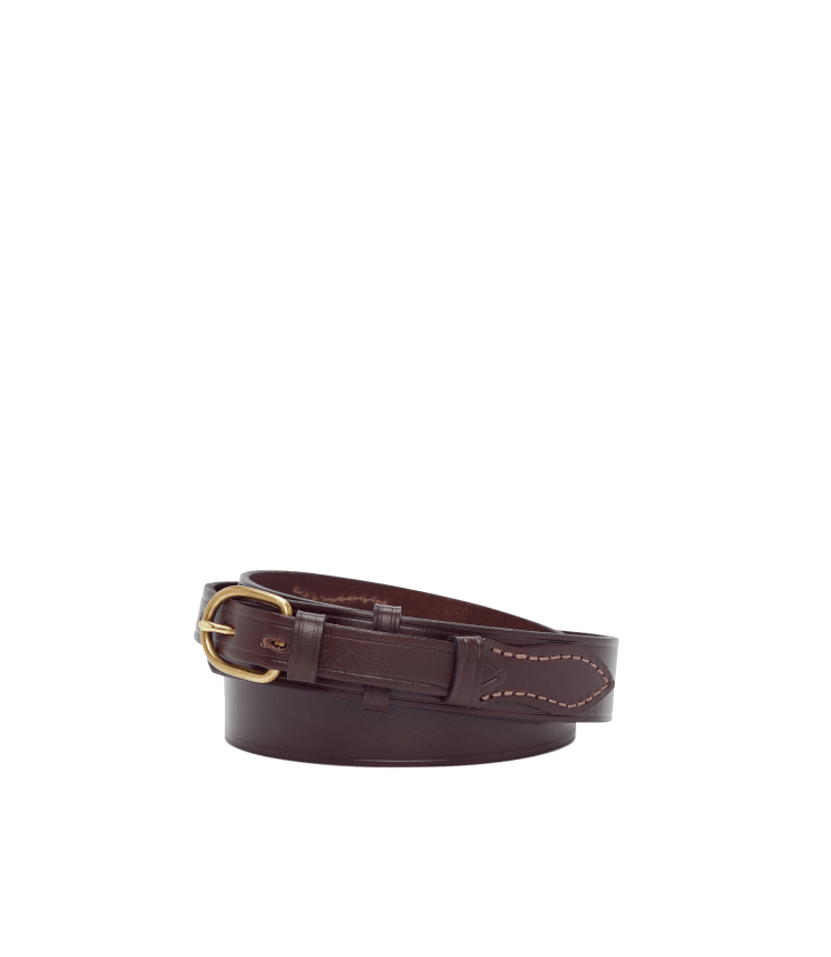 Chestnut 1 1/2 Crocodile Belt, R.M.Williams Belts