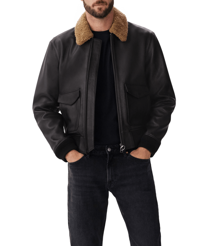 Rm williams leather jacket store