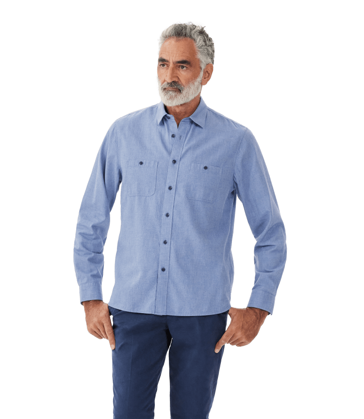 White/Blue Jervis Shirt, R.M.Williams Shirts