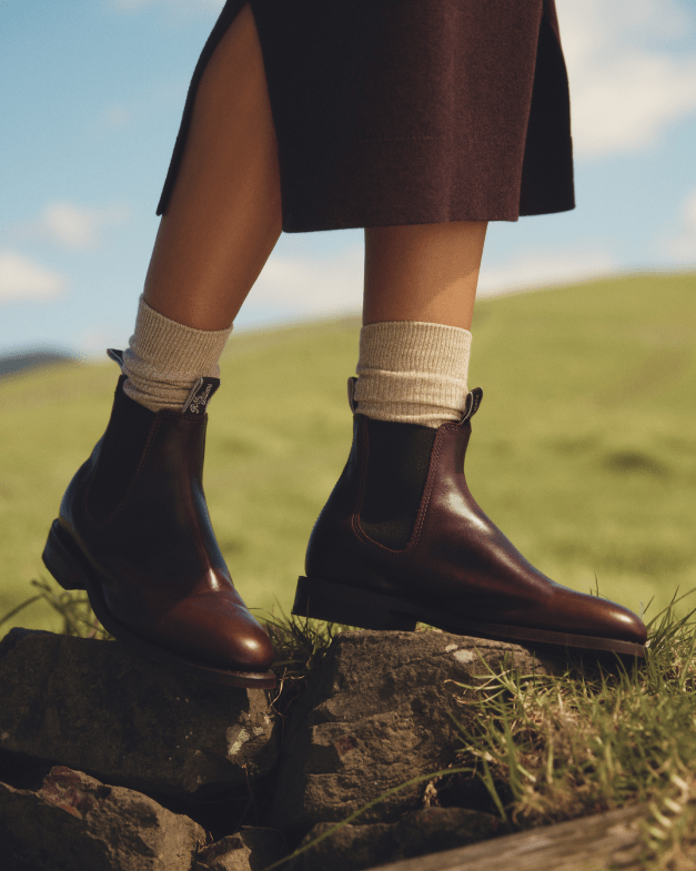 Handcrafted leather boots