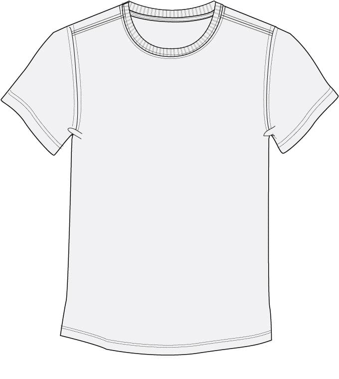 size popup T shirt