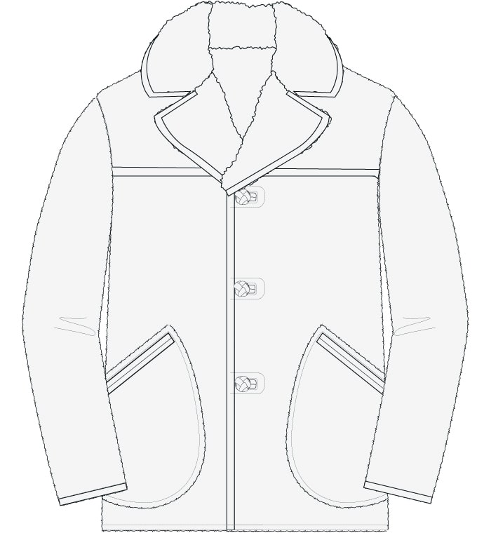 Rm williams shop shearling coat