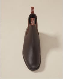 RM Williams Turnout Dark Tan Kangaroo Brass Screw Sole