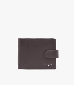 Wallet with coin pocket and tab