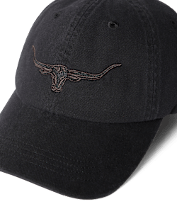 Longhorn twill cap