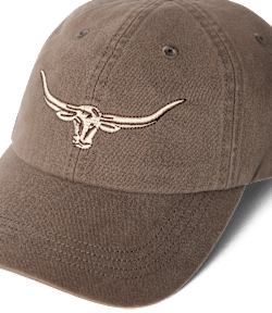 Longhorn twill cap
