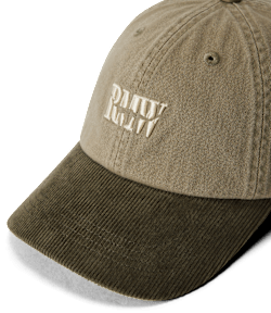 Branded twill cord cap