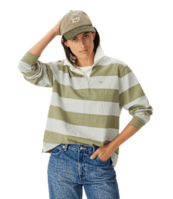 Branded twill cord cap