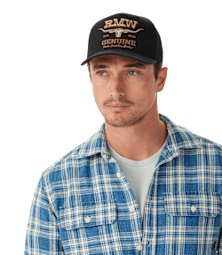 Genuine longhorn trucker cap