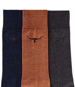 Longhorn sock 3 pack