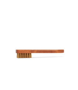 Suede brass bristle brush