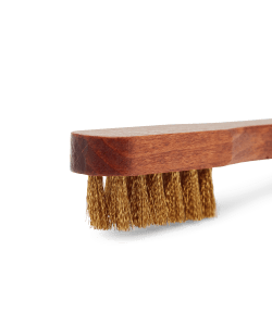 Suede brass bristle brush