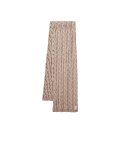 Highland cable wool scarf