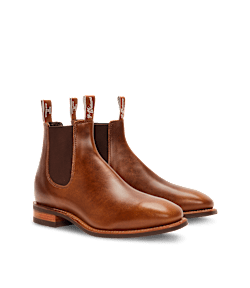 Craftsman boot– caramel pull-up leather