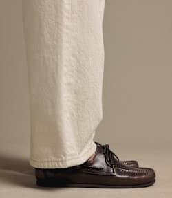 Rose plaited moccasin