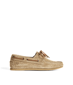 Rose plaited moccasin