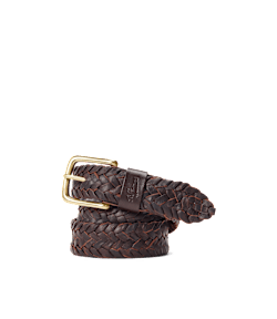 Stockman kangaroo plaited belt