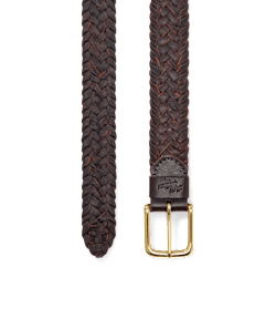 Stockman kangaroo plaited belt