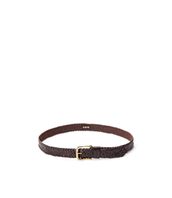 Stockman kangaroo plaited belt