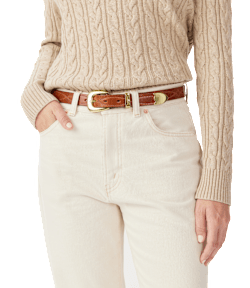 Cate stitched belt