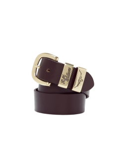 1 1/2" 3 piece solid hide belt