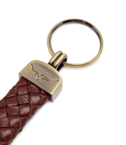Plaited key ring