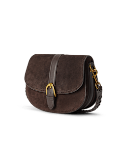 Alice saddle suede day bag
