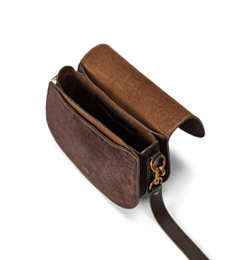 Alice saddle suede day bag