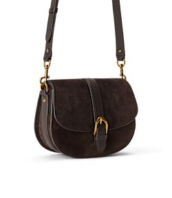 Alice saddle suede day bag