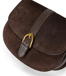 Alice saddle suede day bag