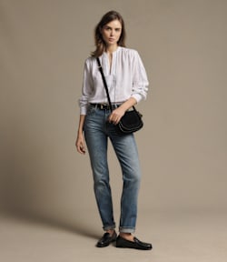 Nomad suede saddle bag