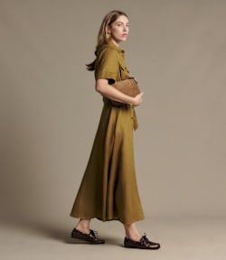 Circle linen dress