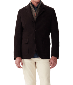 Moleskin field blazer